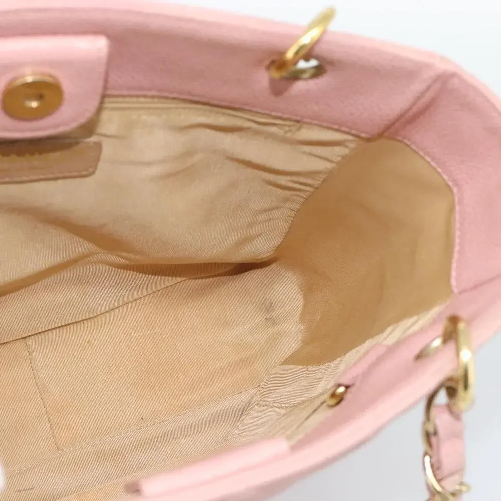 Chanel Matelasse Pst Chain Tote Pink Caviar